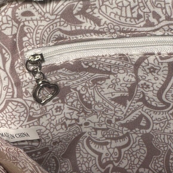 Bella Russo Crossbody/Shoulder Bag with Chain Strap Elegant Mauve Colors NWT - Picture 11 of 16